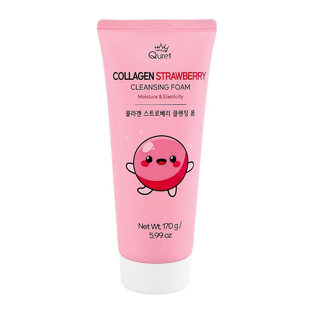 quret-collagen-strawberry-cleansing-foam-170g Quret Collagen Strawberry Cleansing Foam, 170g - Image 1