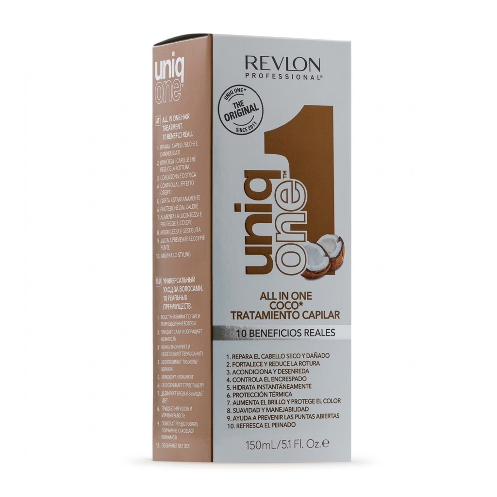 revlon-uniqone-all-in-one-coconut-hair-treatment-150ml Revlon UniqOne All In One Coconut Hair Treatment 150ml - Image 1